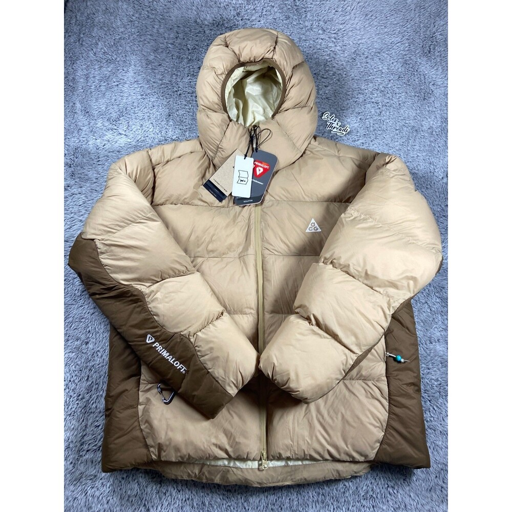 Nike ACG Lunar Lake Therma-FIT ADV Puffer Jacket Sz Medium Men Beige FV8909-297